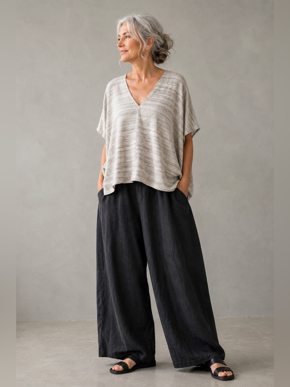 BRYN WALKER OVERSIZED PULL OVER CASUAL TOP SZ XS